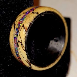 One of a kind handmade wood ring